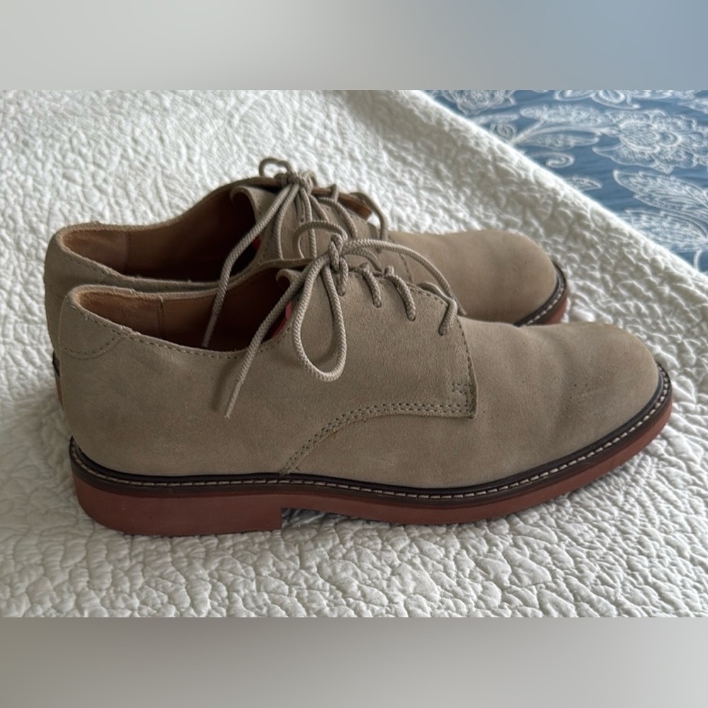 Men's Tan Suede Oxford Shoes US 8 - Picture 5 of 9
